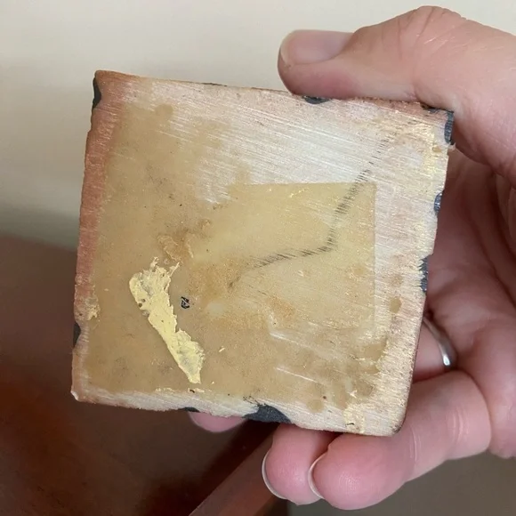 Cheetah Cat Figural Trinket Box Resin 3.5" Nature Animal Lidded Square Textured - Picture 5 of 9